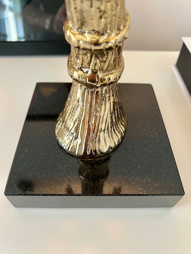 Tischlampe THE PALM gold/rot 71 cm