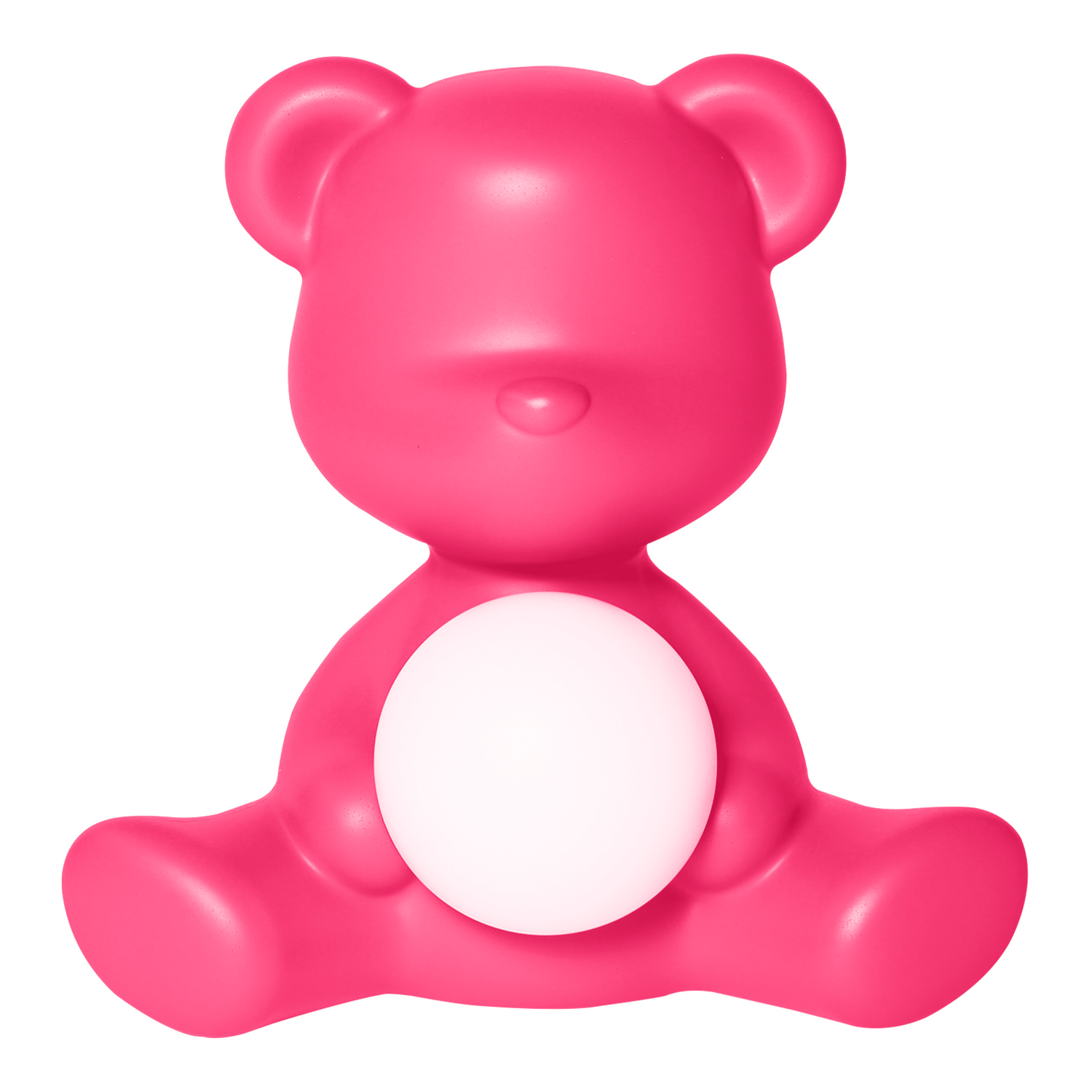 TEDDY GIRL Tischleuchte in Hellpink mit leuchtender LED-Kugel und Bärenform