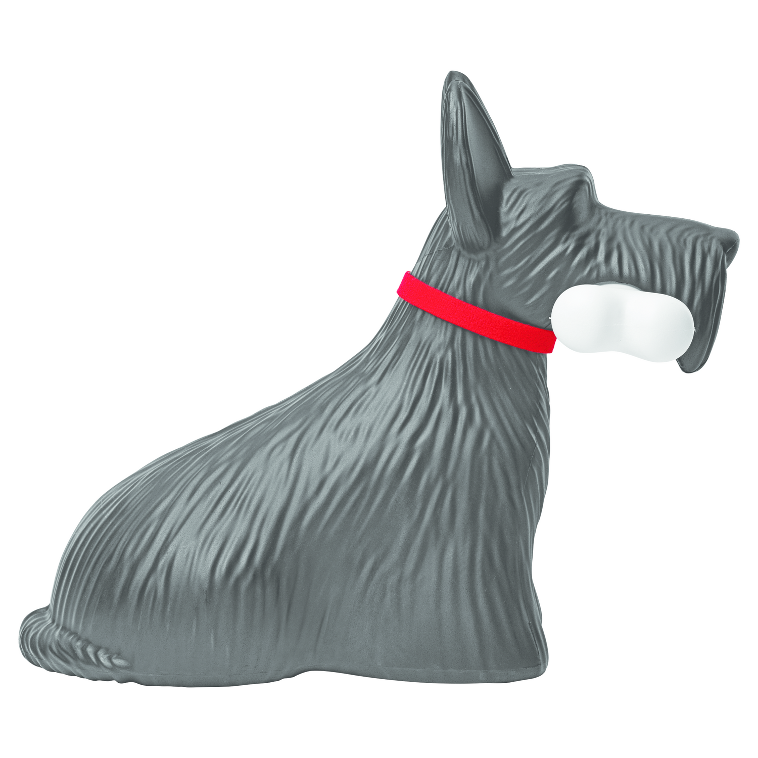 Schwarze SCOTTIE Leuchte mit markantem Knochen-Design aus hochwertigem Kunststoff, Seitenansicht