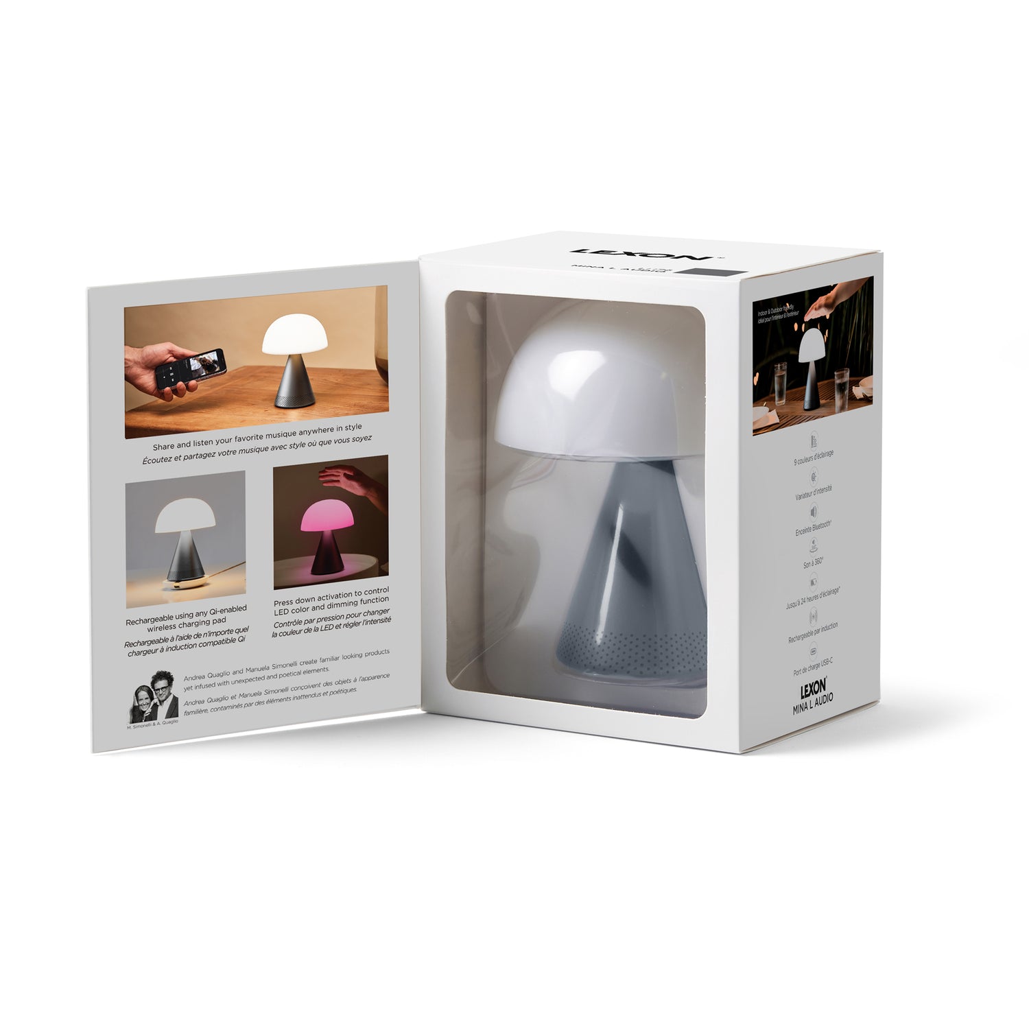 Audio-Tischlampe MINA L der Marke Lexon