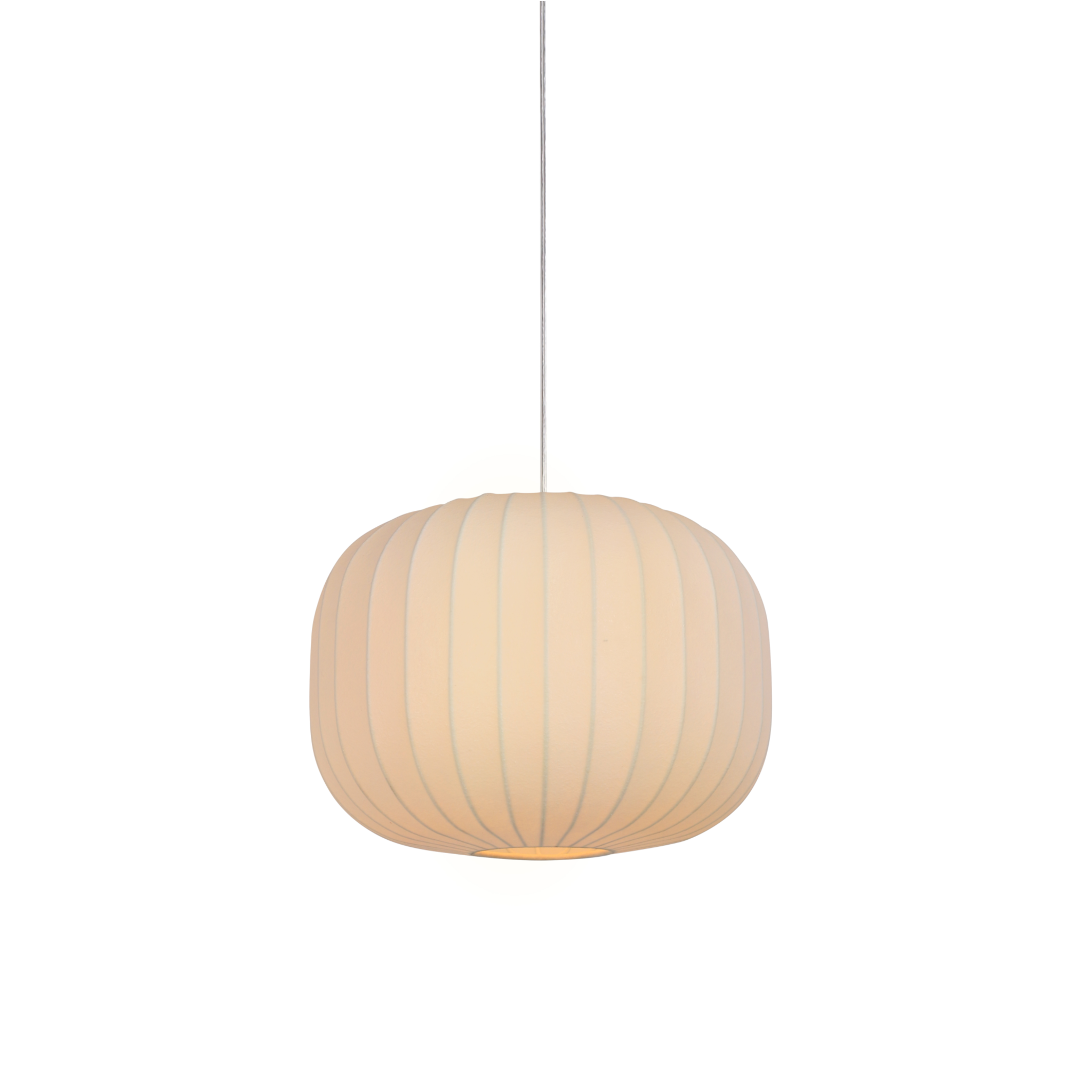 Moderne Pendelleuchte in Weiß aus Kunststoff