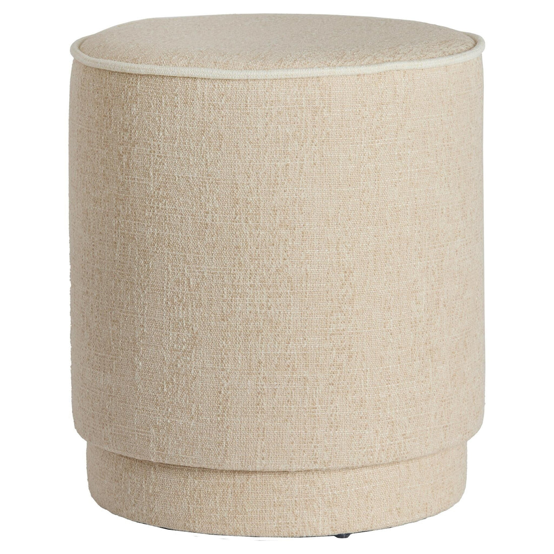 Minimalistischer Sitzpouf in Beige für moderne Wohnräume