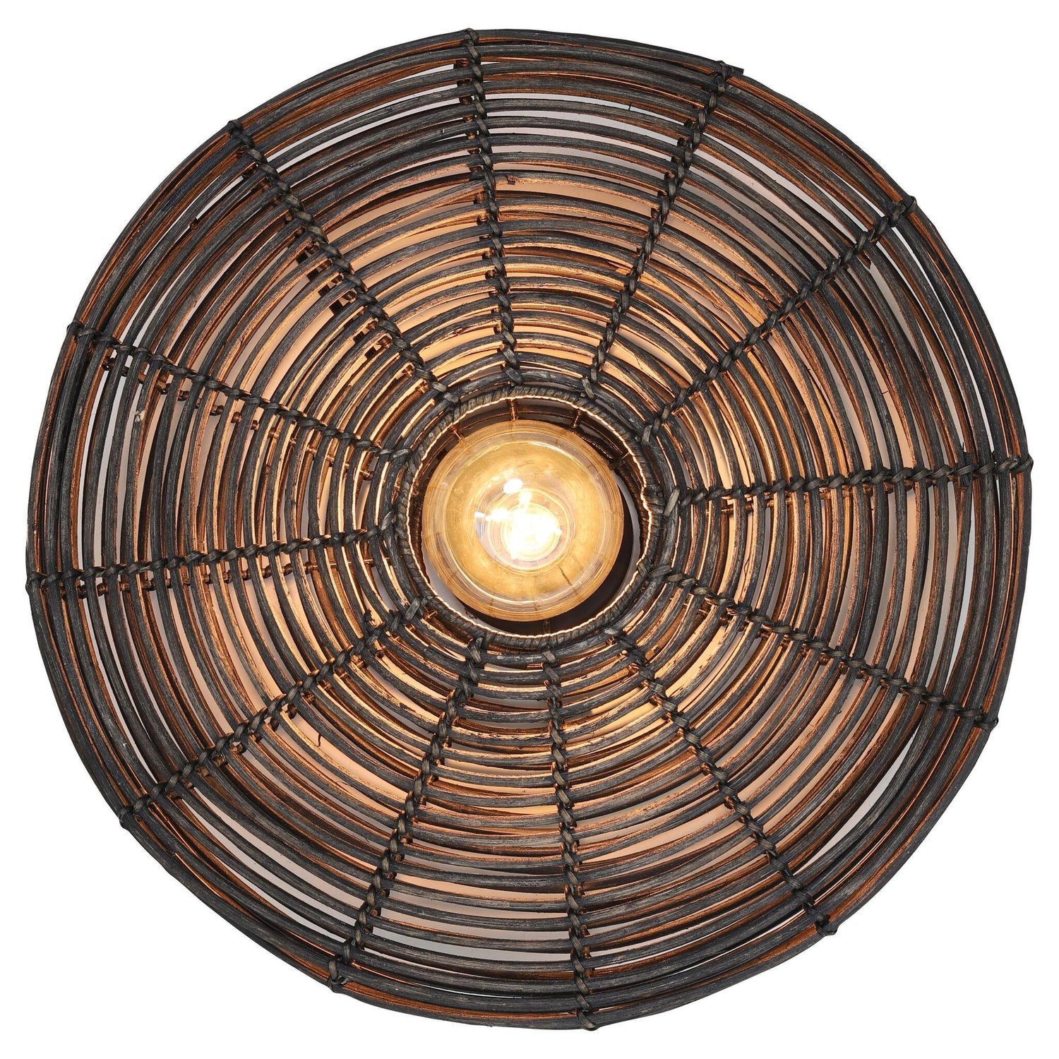 Dekorative Wandleuchte Ø51x21 cm MATAKA aus Rattan