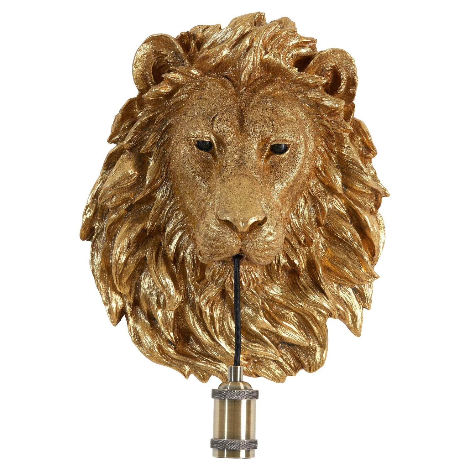 Wandleuchte LION antik bronze 33,5x19x40,5 cm im Flur