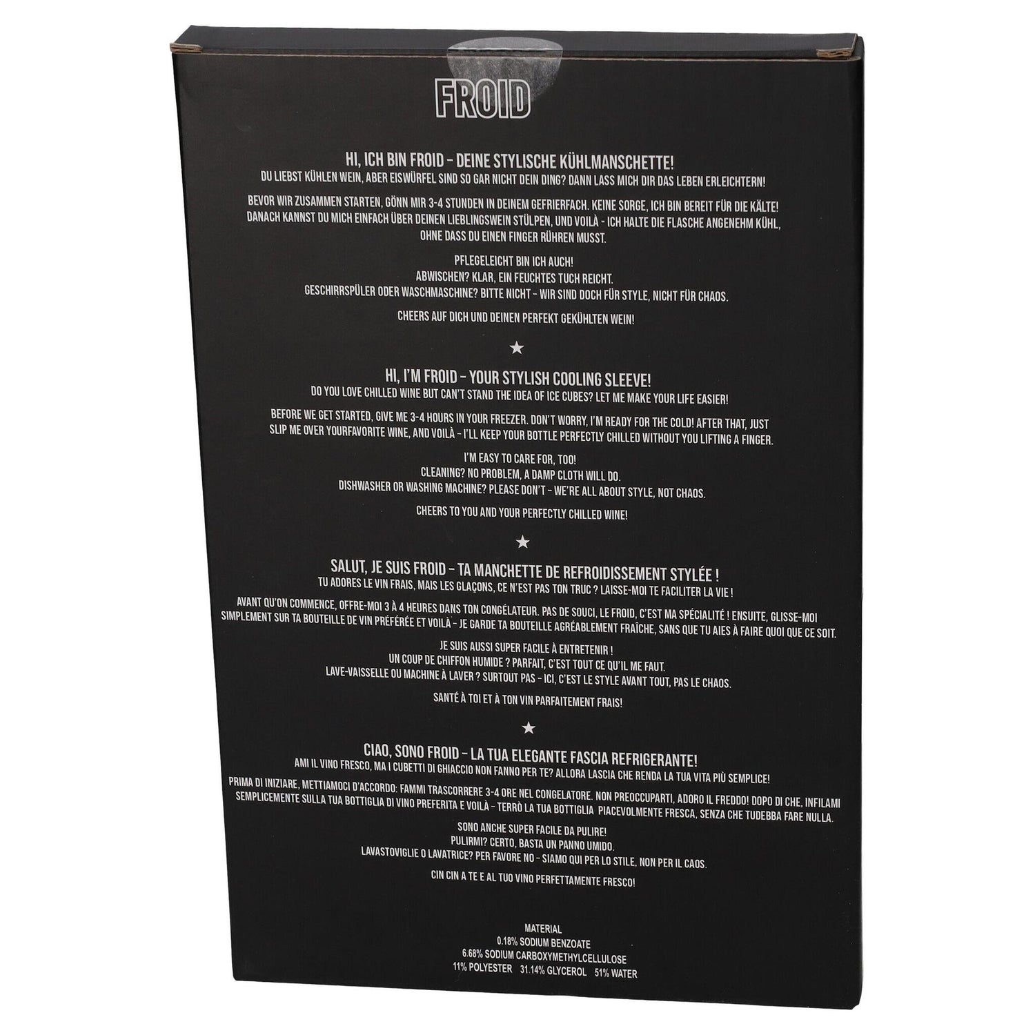 Kühlmanschette mit Hummer-Motiv, stylisch in lila/rot