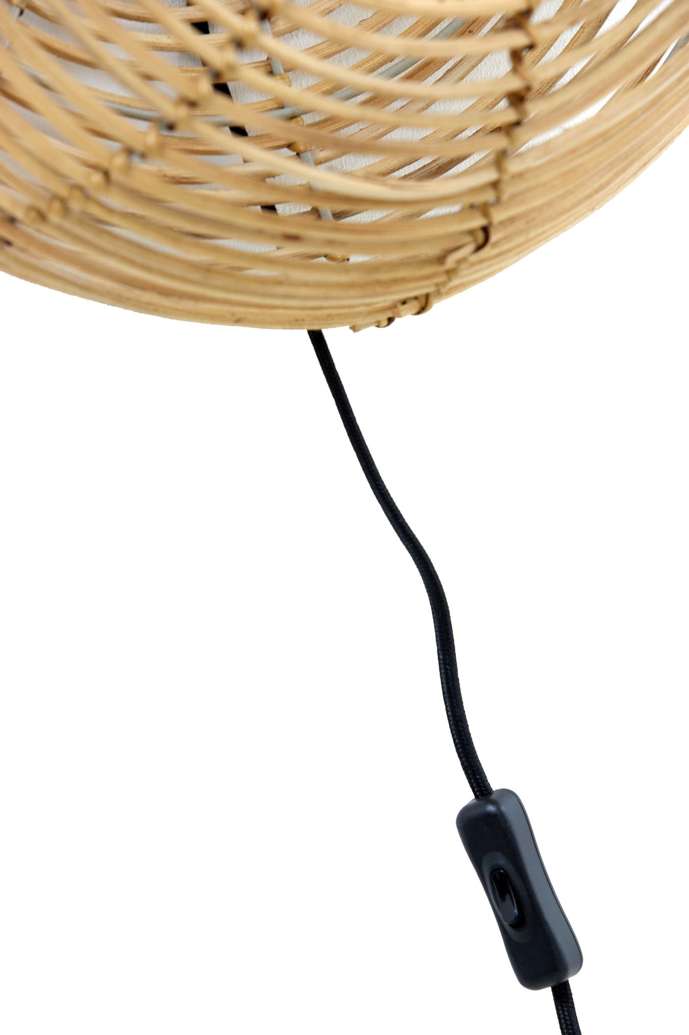 Dekorative MILAN Rattan naturell Wandleuchte Ø40x15 cm