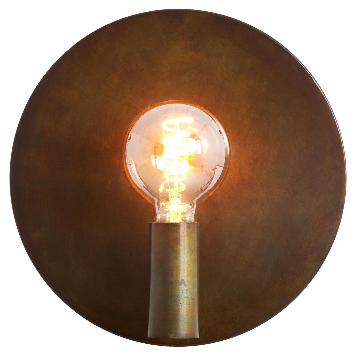 Metall Wandleuchte Ø30 cm DISC gold-grau für Wohnzimmer