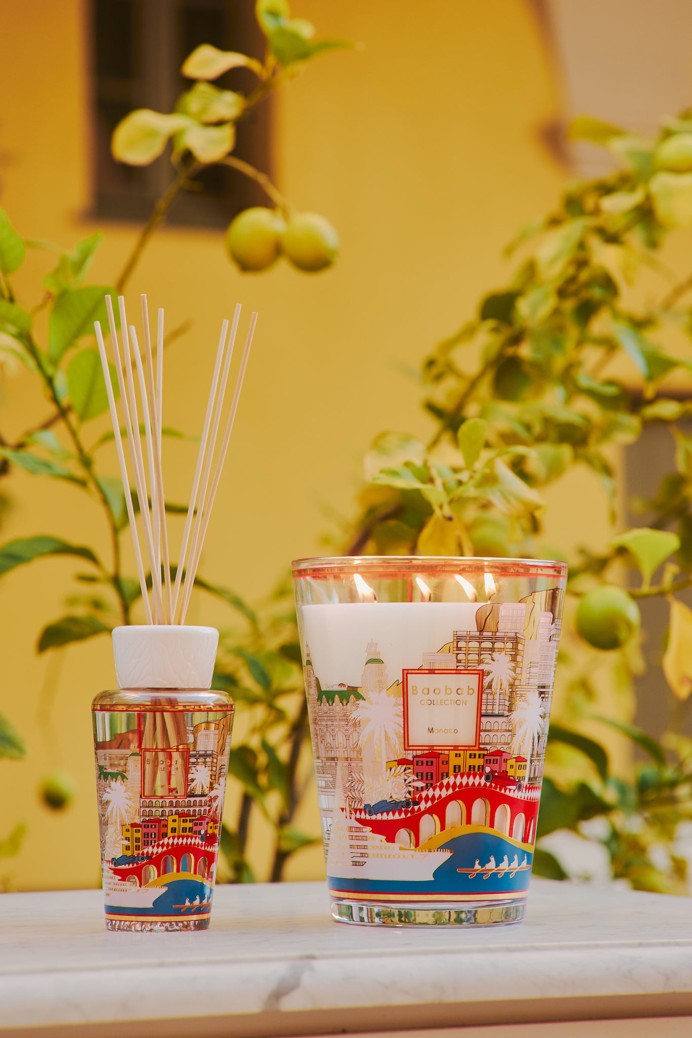 Gartenmotiv von Baobab Collection -Duftkerze und Diffuser Monaco