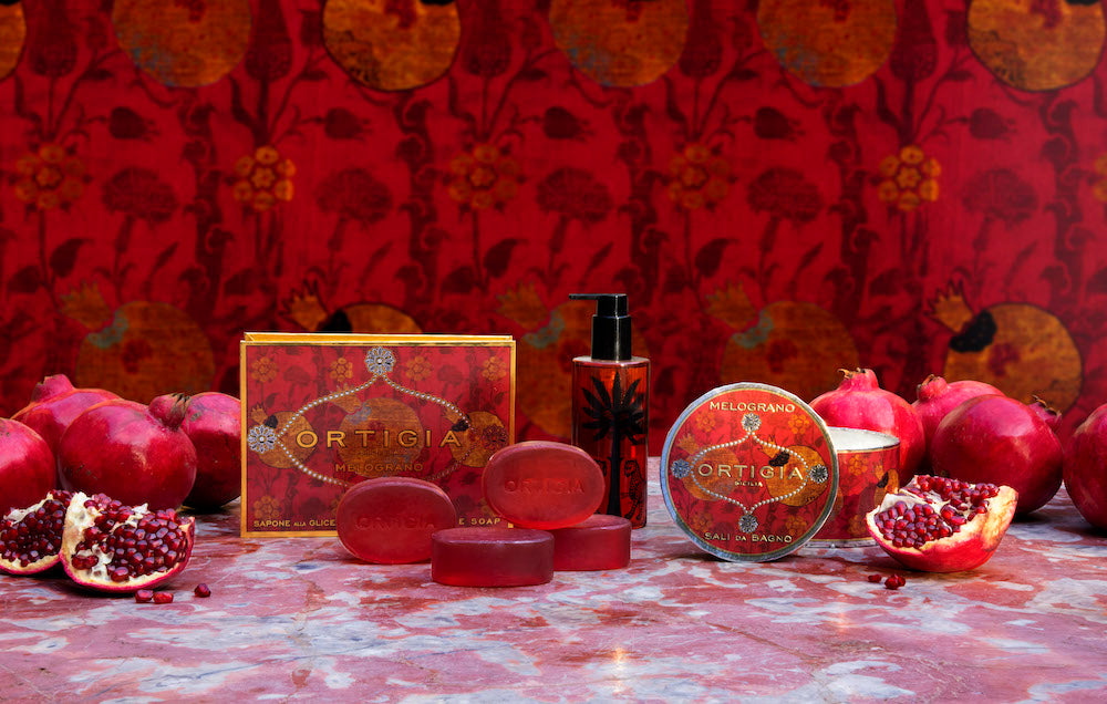 Ortigia Sicilia Melograno Düfte – mit mediterranem Design, inspiriert von Granatapfelnoten.