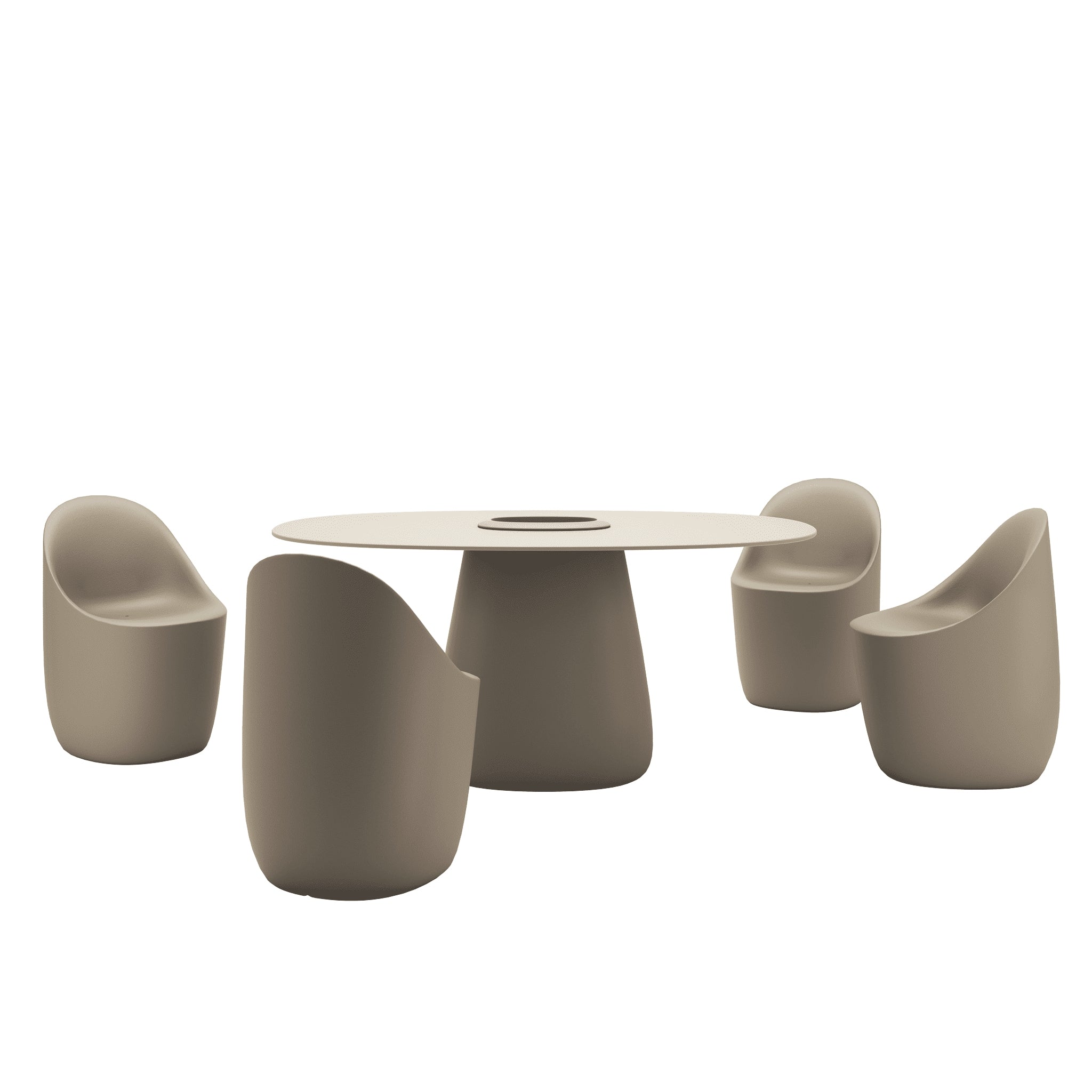 Outdoor Möbel - Cobble von Qeeboo in dove grey