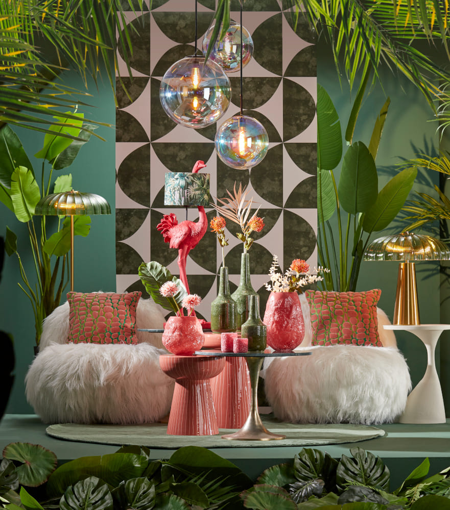 Pendelleuchte MEDINA Regenbogen Perle Ø30 cm