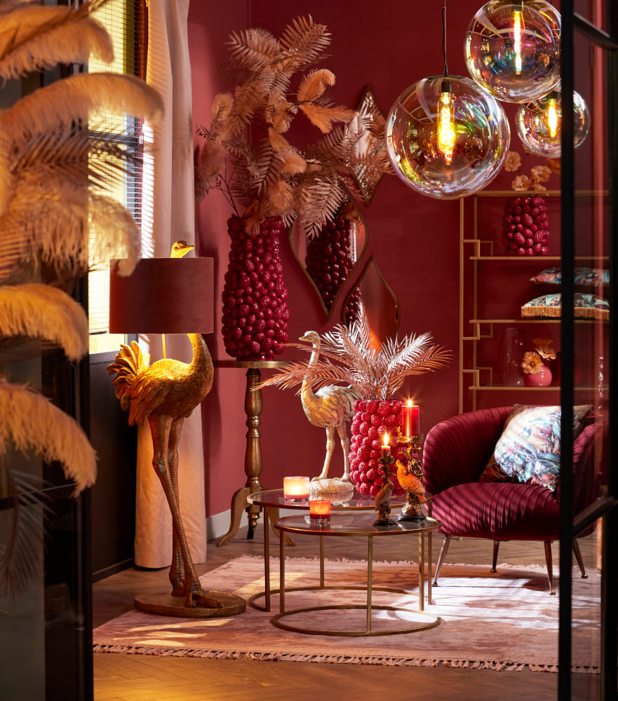 Pendelleuchte MEDINA Regenbogen Perle Ø30 cm