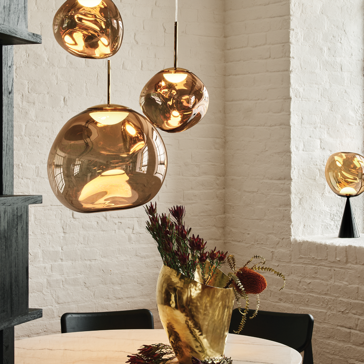 Melt Medium Pendelleuchten Gold – Designer Hängeleuchte von Tom Dixon