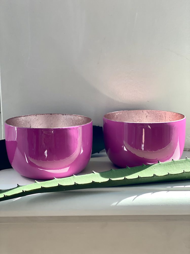 Teelichthalter MADRAS fuchsia