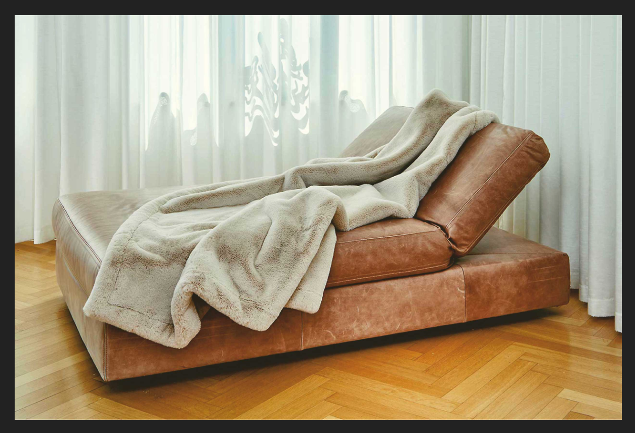 Decke CARMA Plaid HERMELIN champagner, braun, schwarz & beige