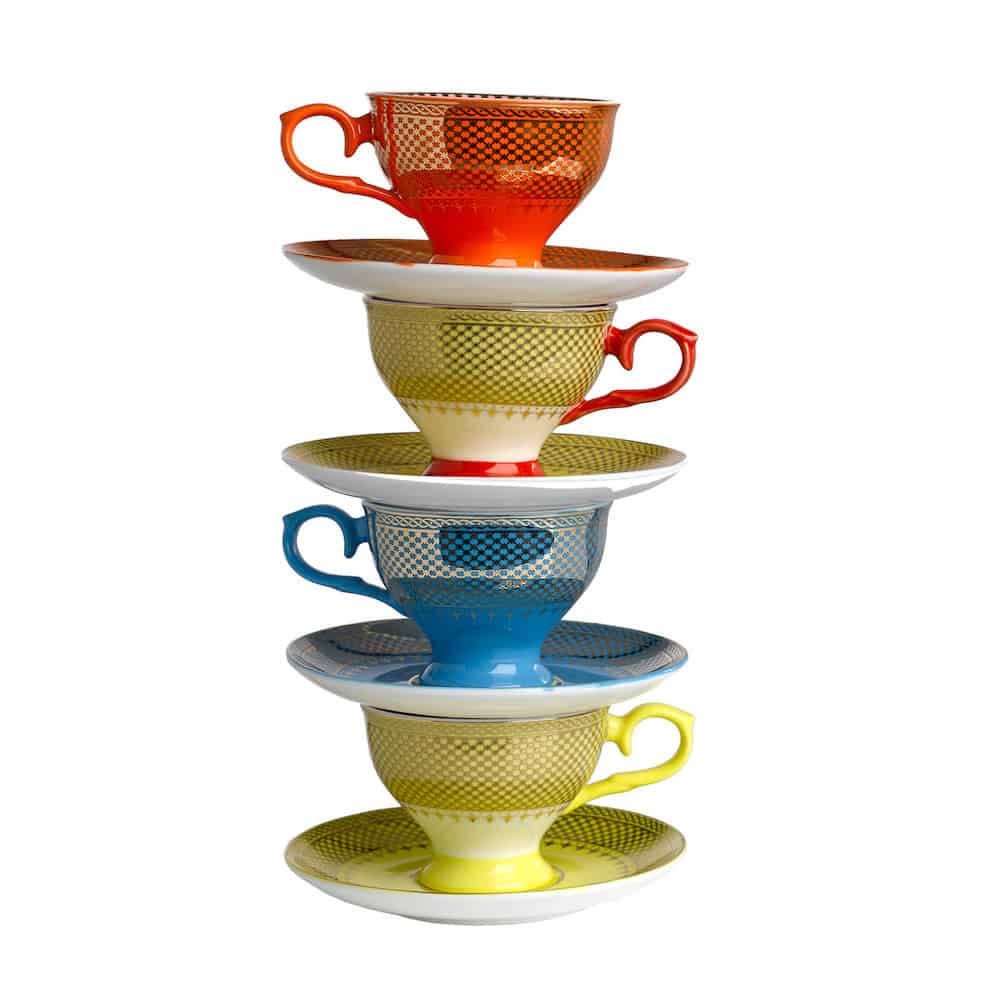 Espressotassen 'GRANDMA' 4er-Set Porzellan v. Pols Potten