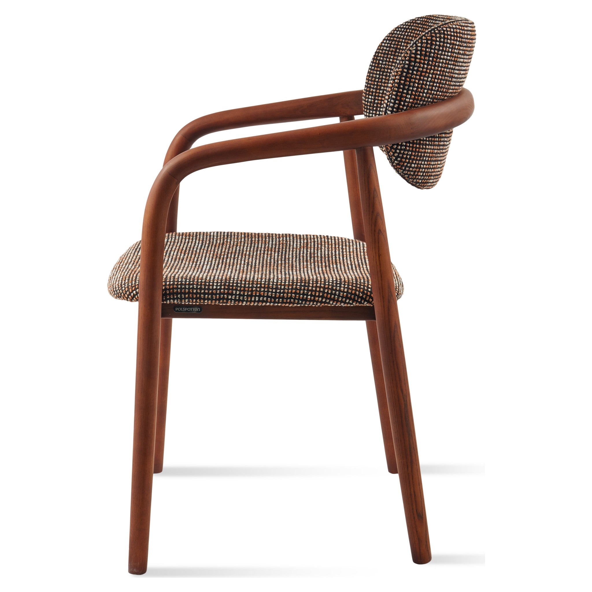 Komfortabler Dining Chair mit speckled Textilbezug