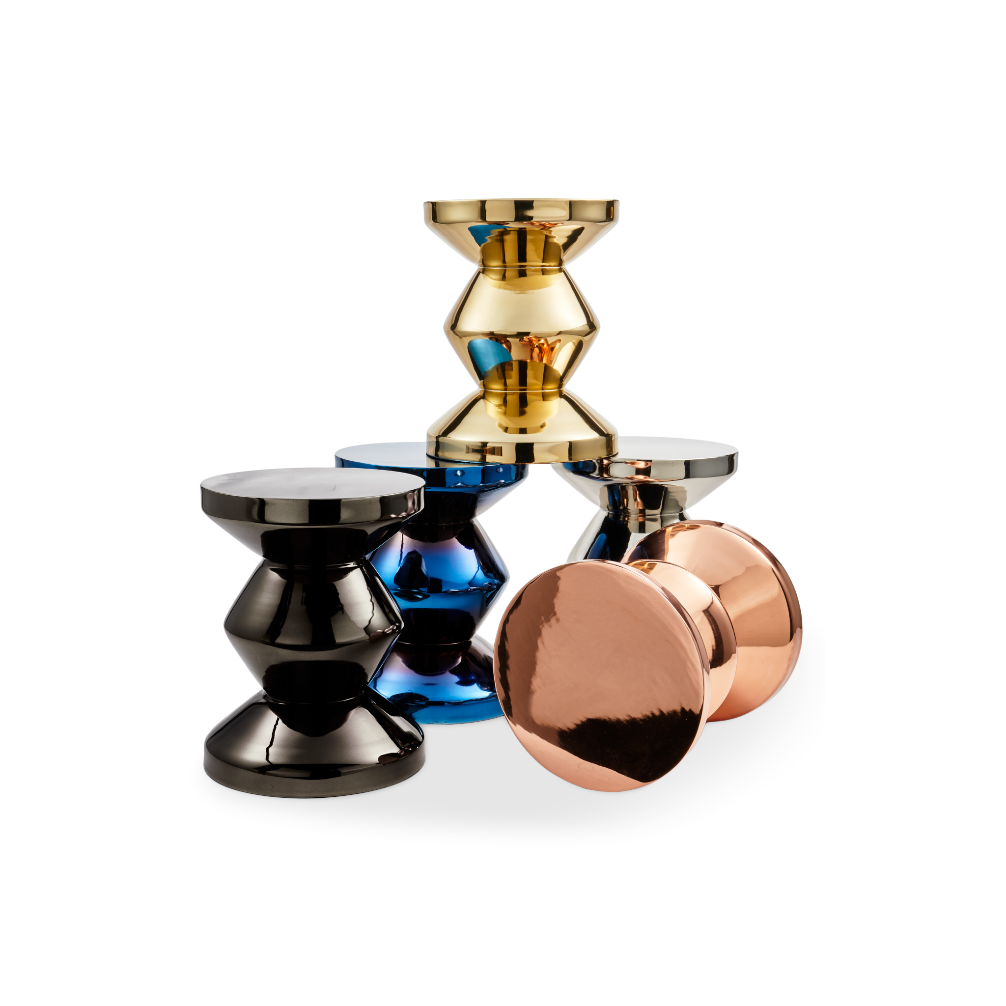 Designobjekt Zig Zag Metal Kupfer von Polspotten