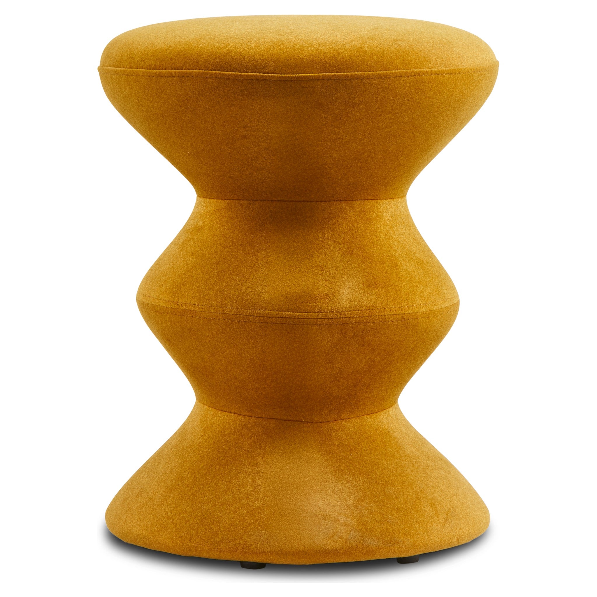 Soft Zig Zag Hocker in Gelb als farbenfroher Akzent