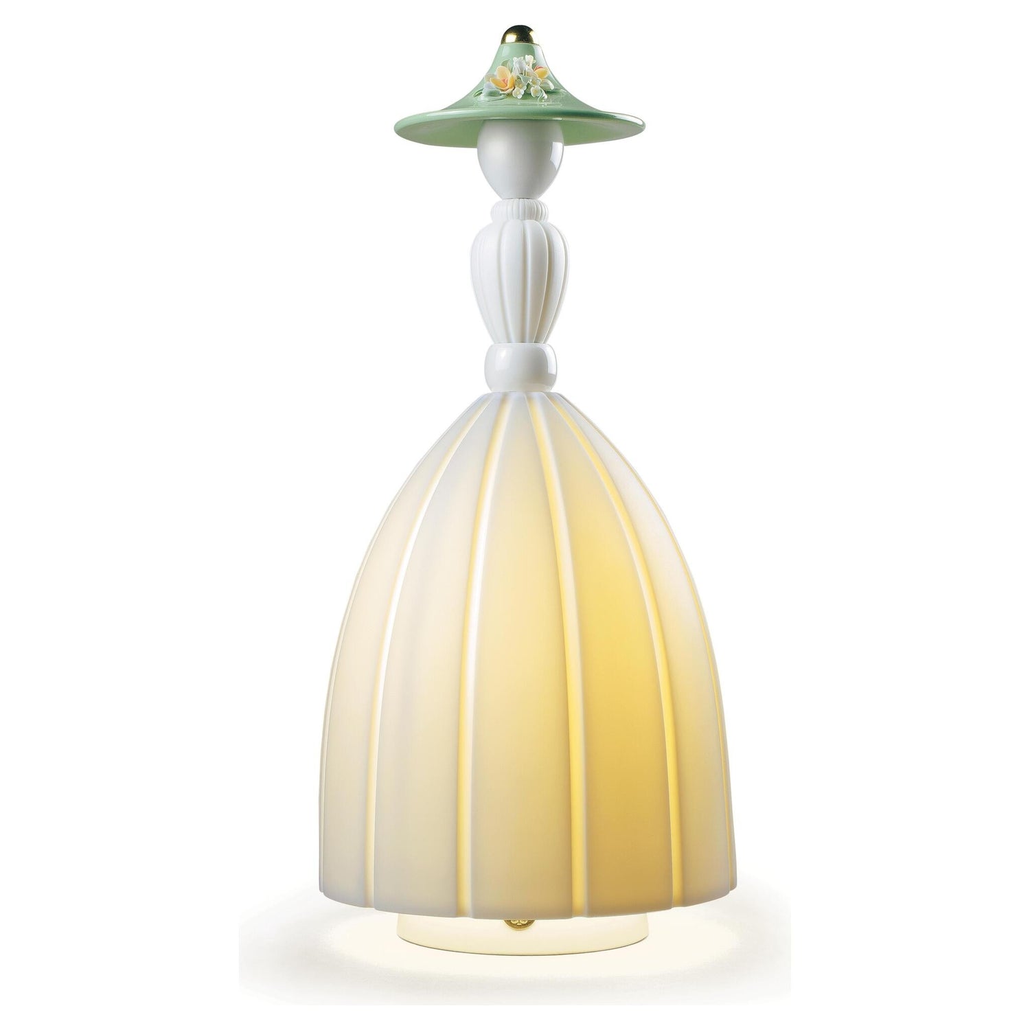 Mademoiselle Daniela Tischlampe aus Porzellan in leuchtenden Farben