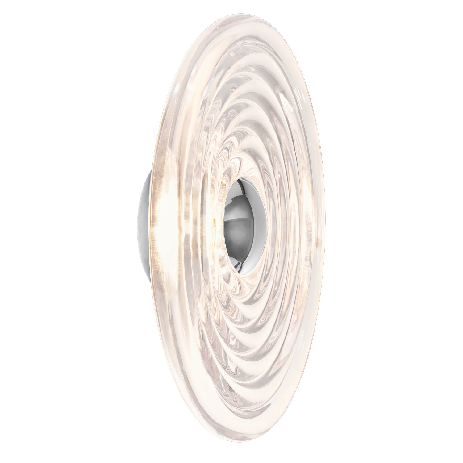 Wandleuchte Press Large Surface Light – Clear Pressed Glass