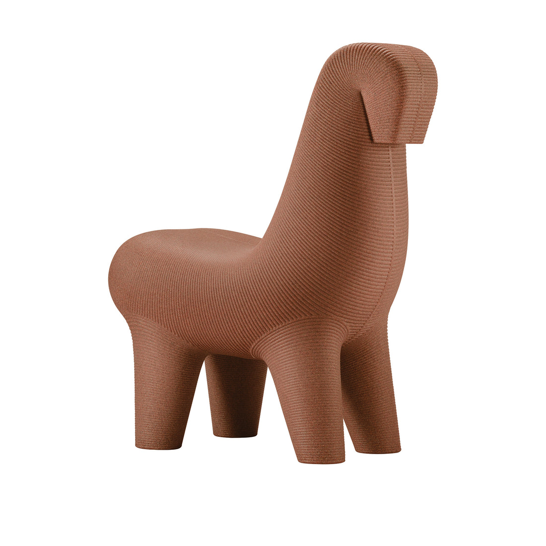 Outdoorstuhl GHODA der Marke Qeeboo n terracotta mix