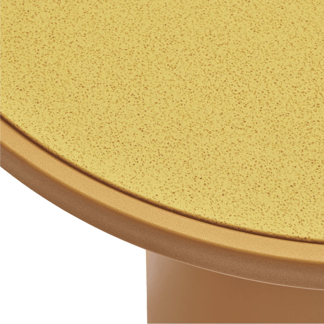 Tisch TOTO – H75 cm der Marke Qeeboo in Glitter Mango