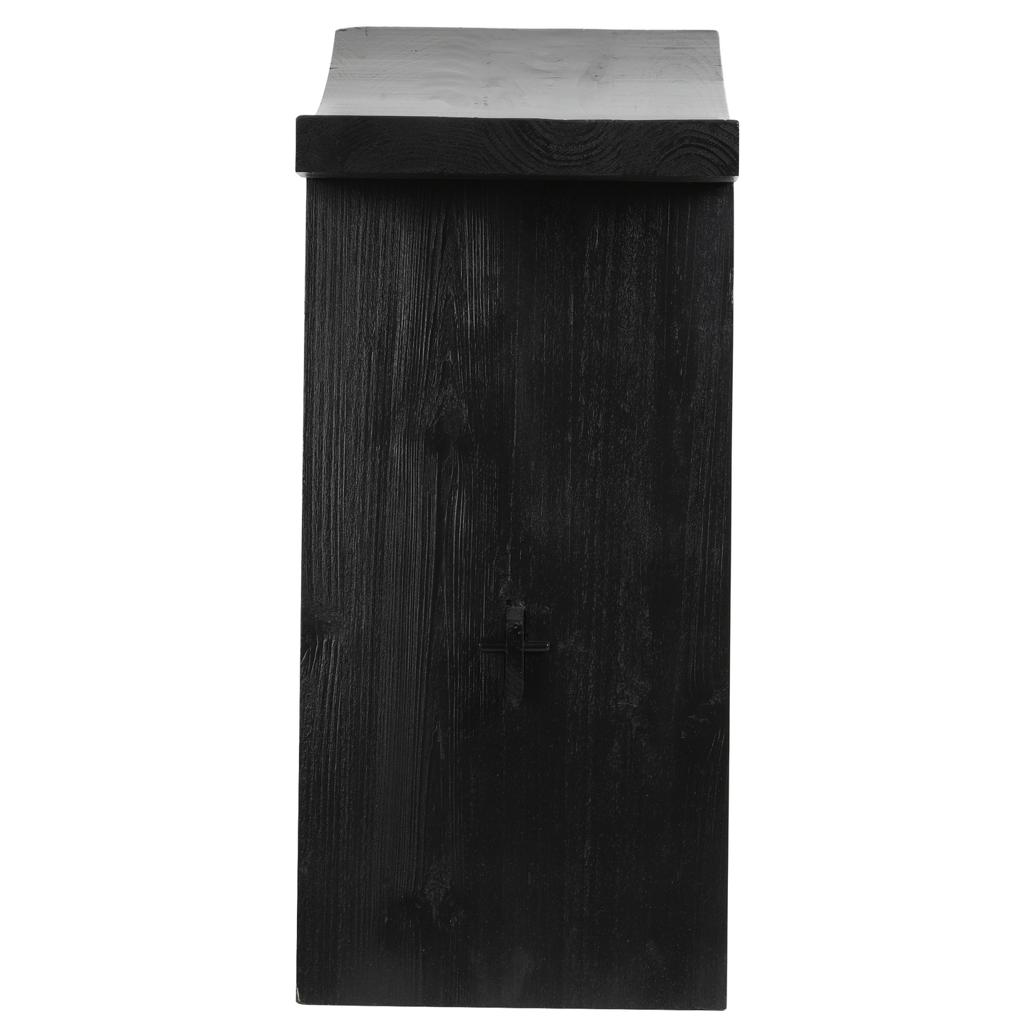 Holz-Hocker mit modernem Charakter und stabilem Stand