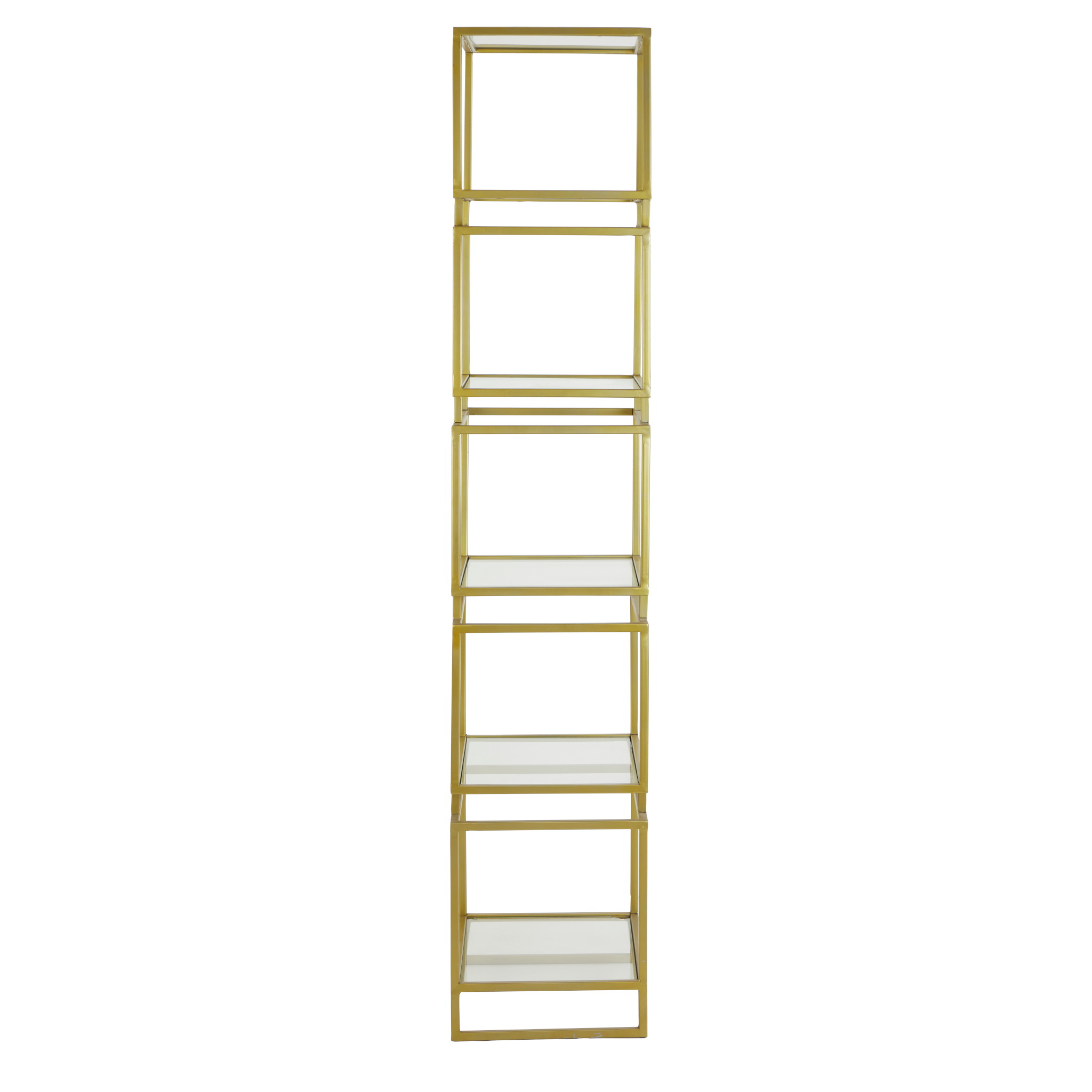 Stilvoller rechteckiger Schrank "Lucambo" mit Glasflächen.