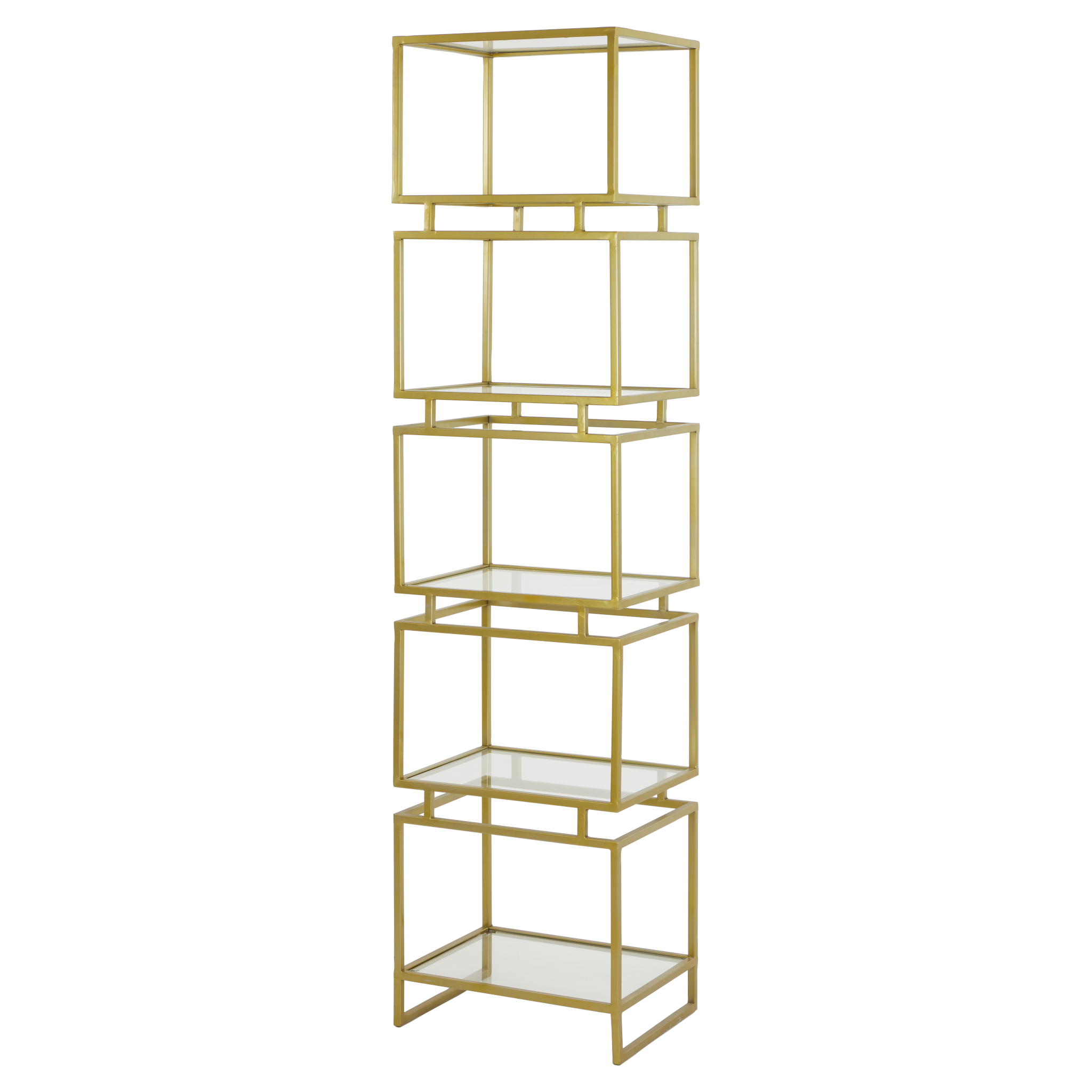 Antik-bronzenes Regal "Lucambo" von Light & Living.