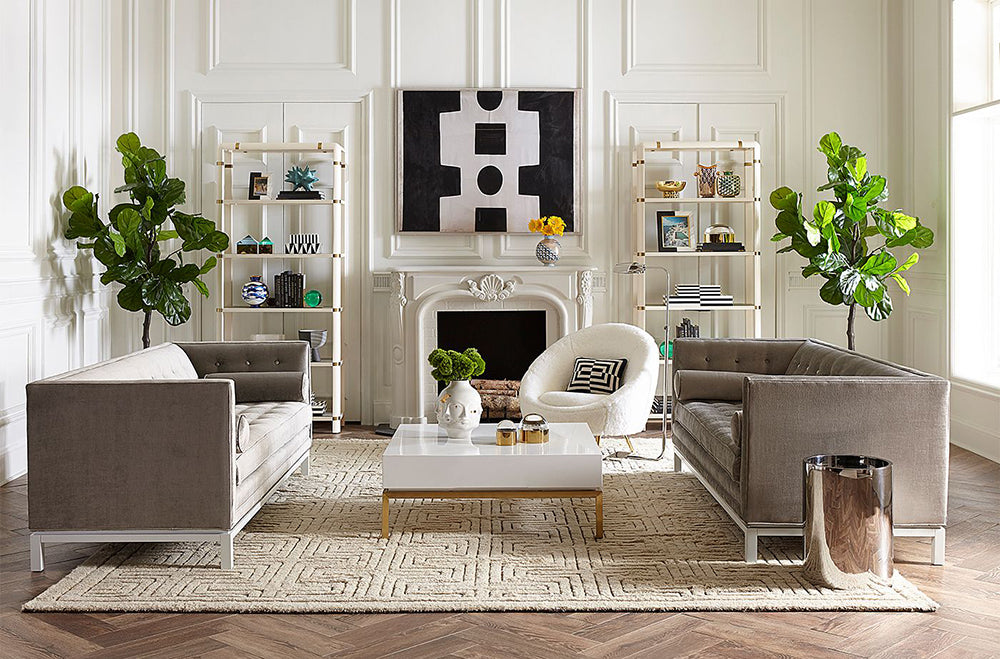 Regal SIAM weiß, gold von Jonathan Adler