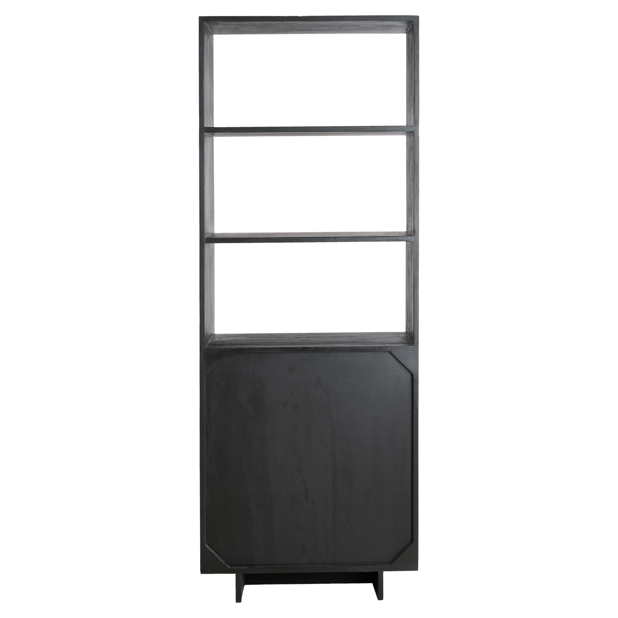 "Lavinio" Schrank in Dunkelbraun, ideal für Loft-Wohnungen.