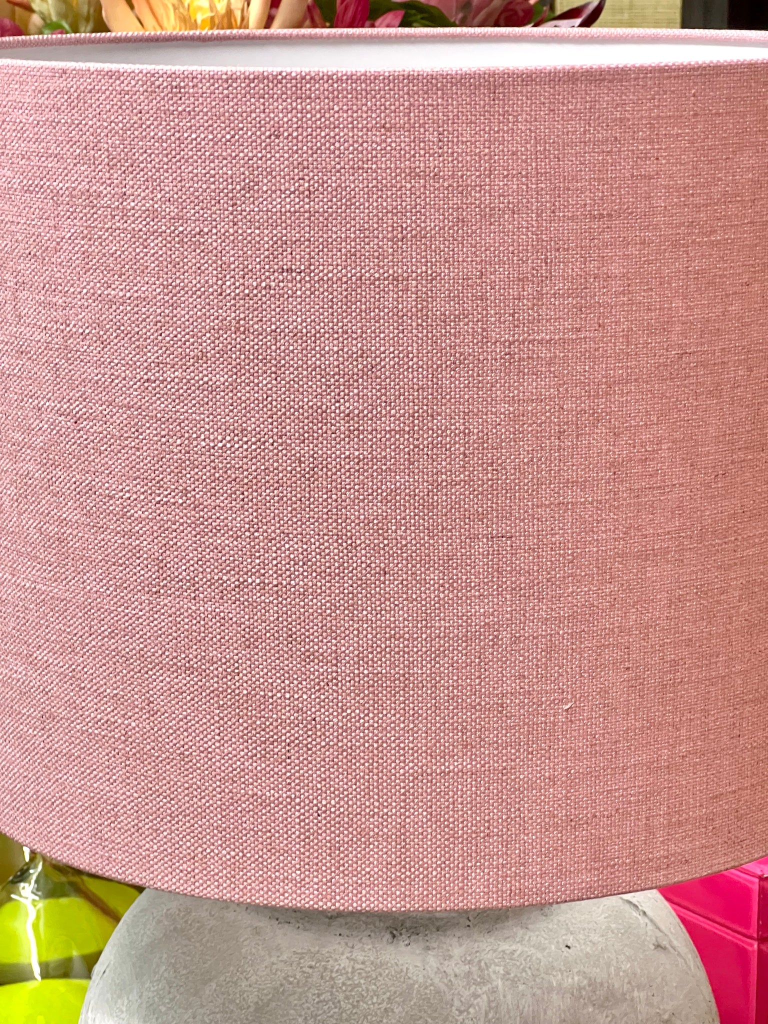 Lampenschirm in rosa