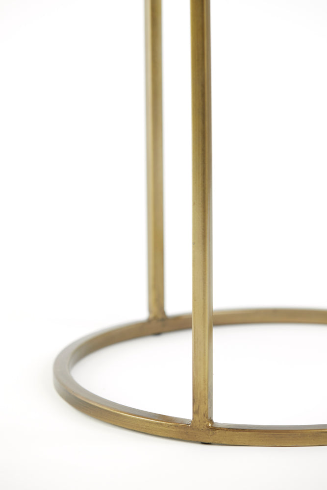 Säulen-Set SOBRINA schwarz+bronze Ø30x80cm+Ø35x100cm