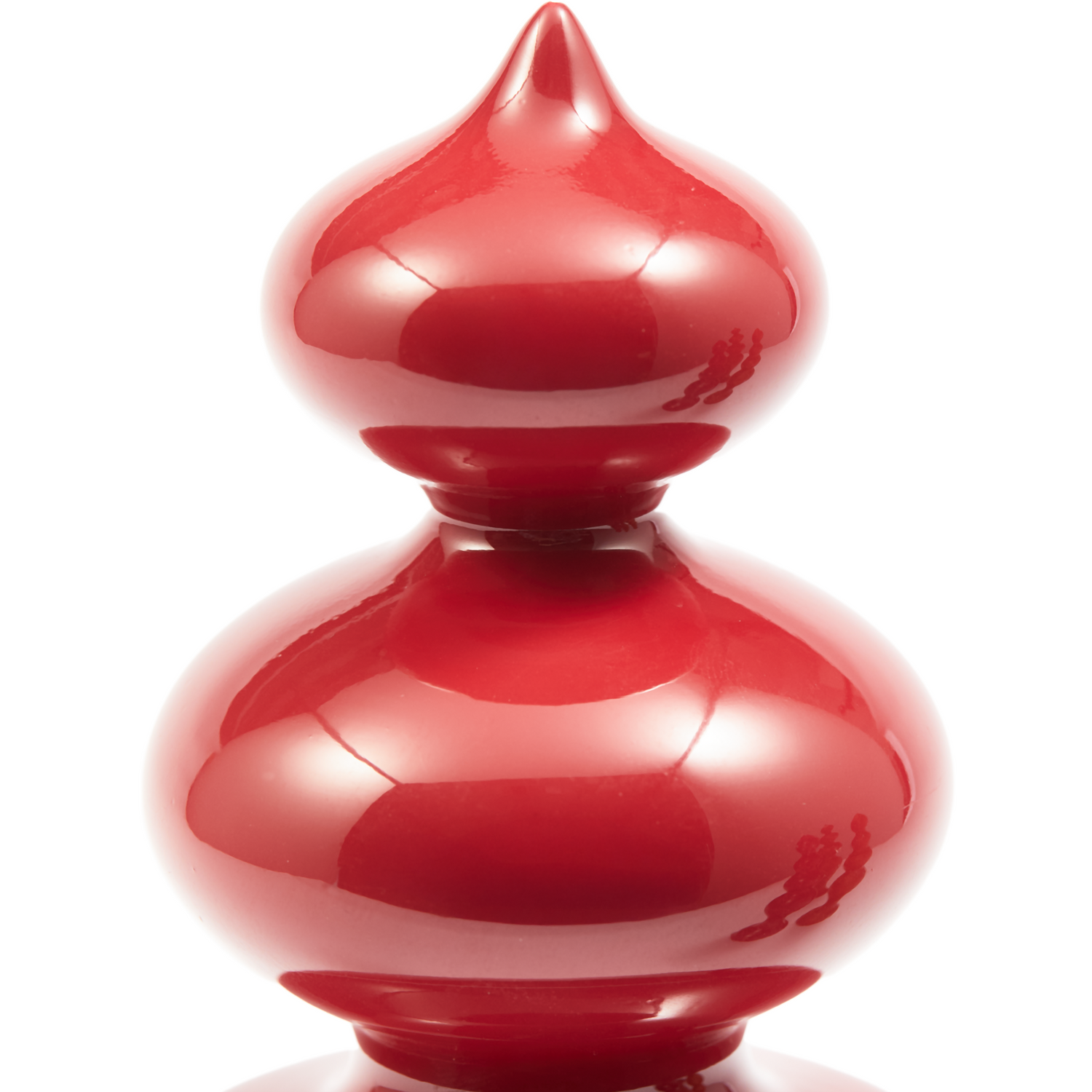 Eleganter Salz- und Pfeffermühle von Pols Potten in glänzendem Rot