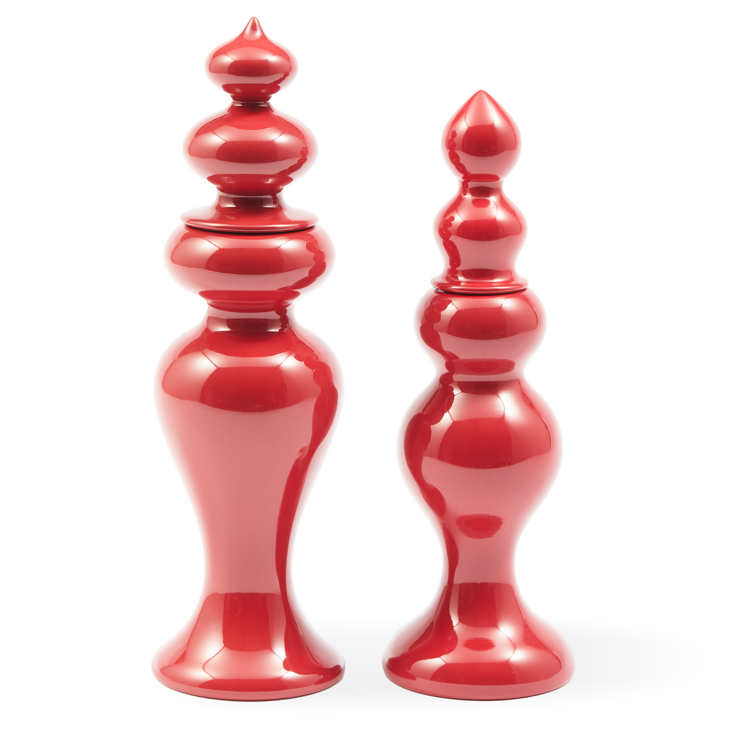 Hochglanzlackierter Grinder mit dekorativer Silhouette