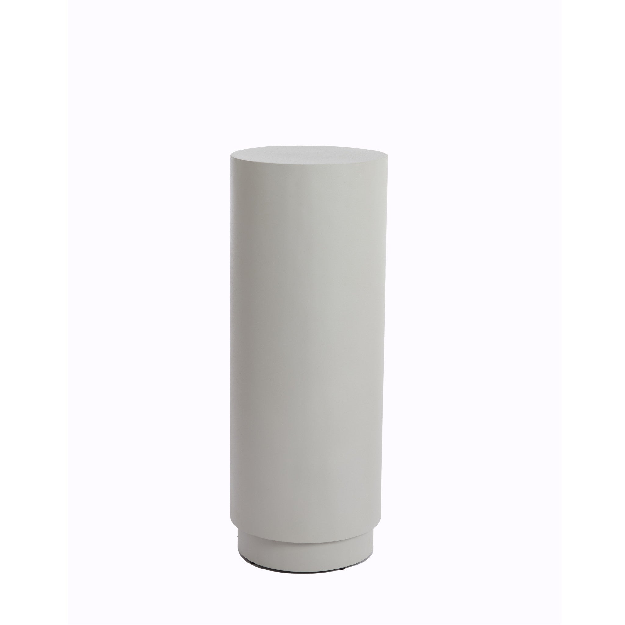 Zylindrische Säule in fast mattem creme weiß