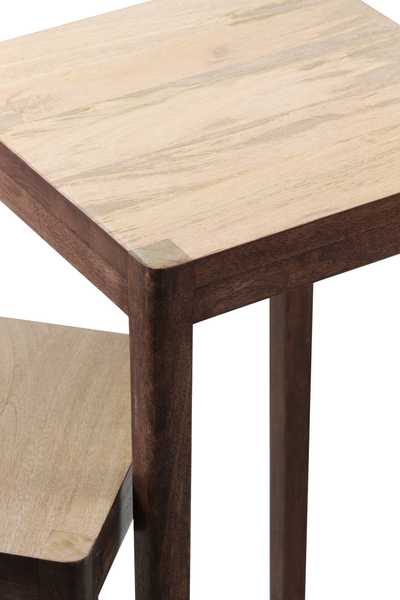 Conjunto de columnas STIJN de madera de mango, marrón