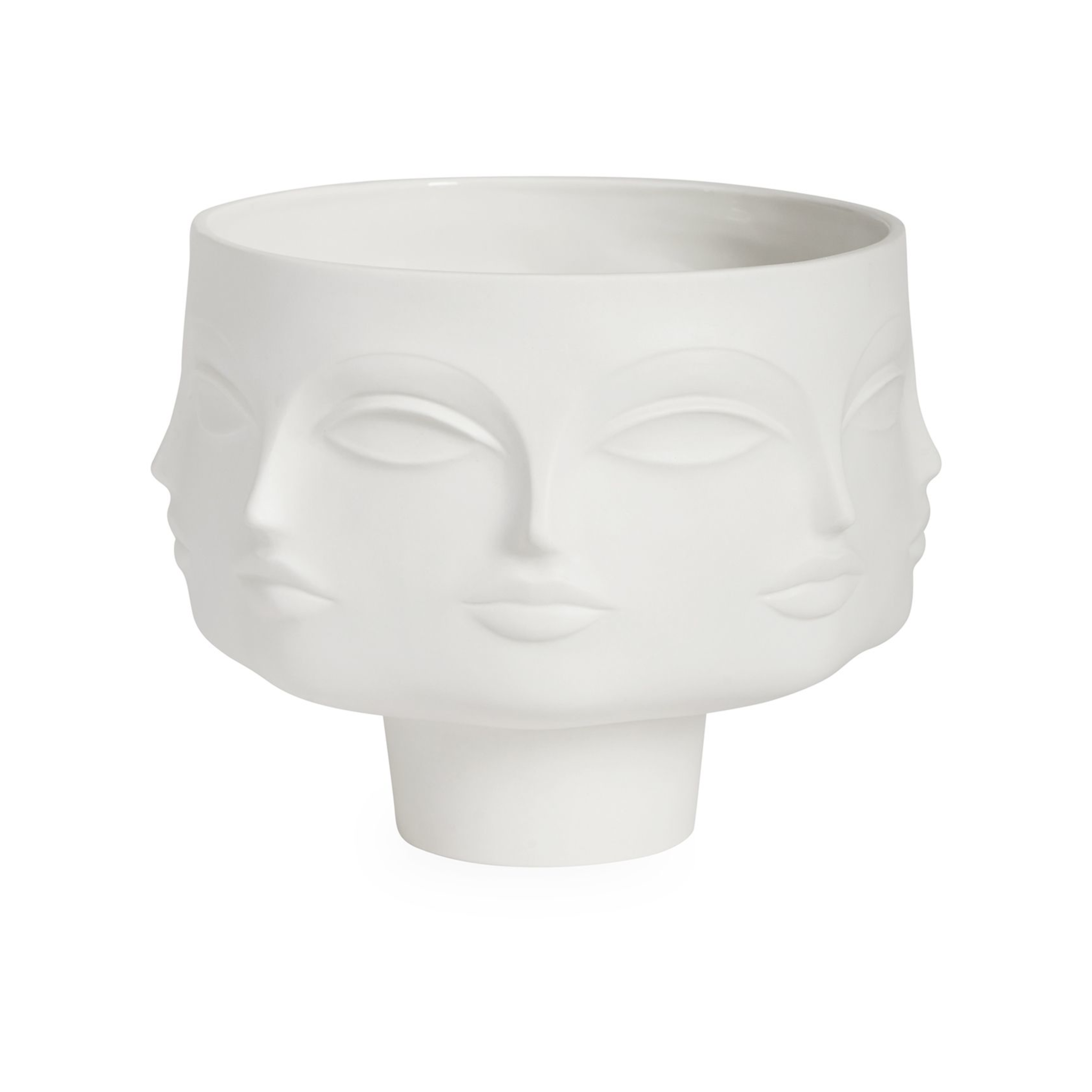 Edle Porzellan Vase DORA MAAR in weiß.