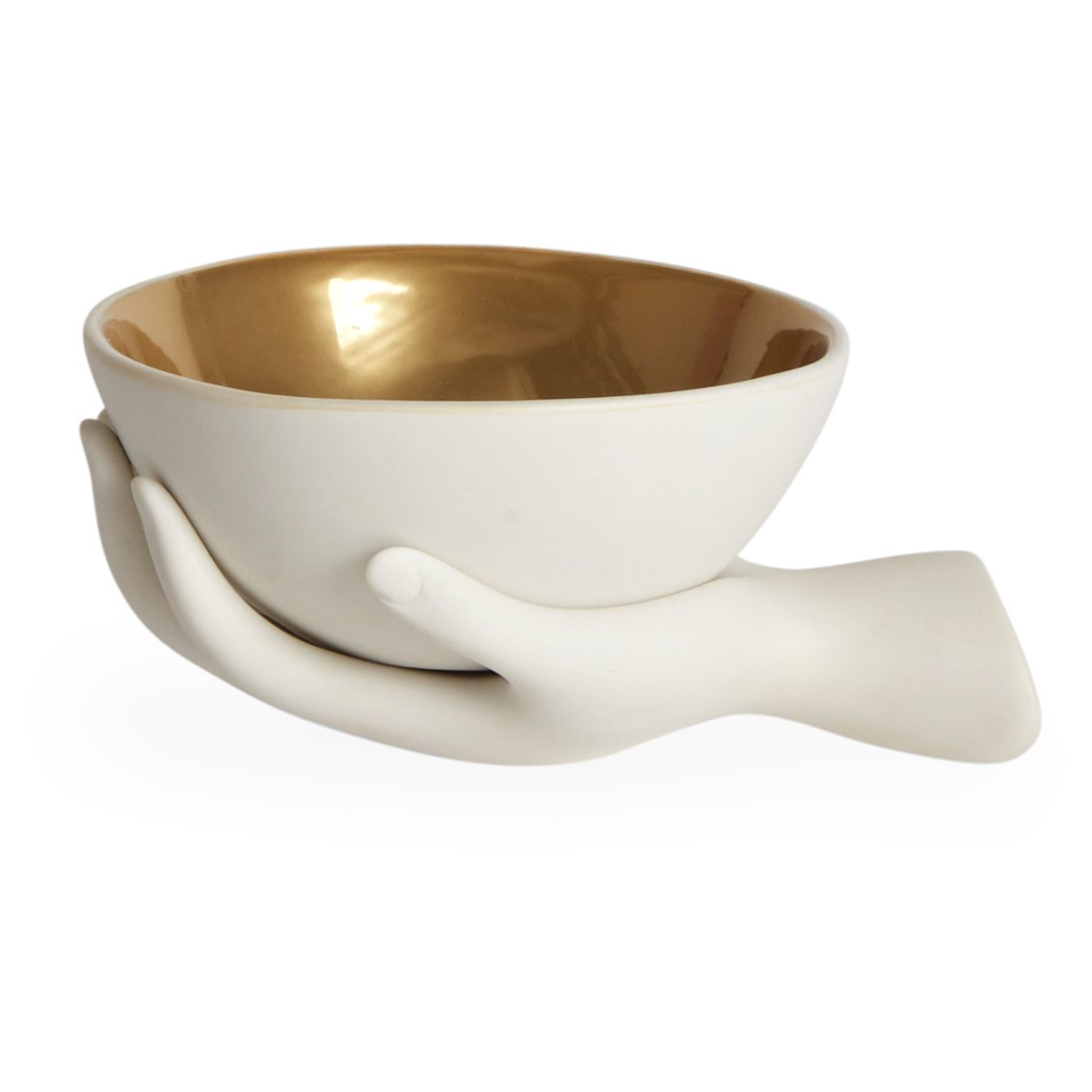 EVE ACCENT BOWL von Jonathan Adler mit vergoldeter Innenfläche.