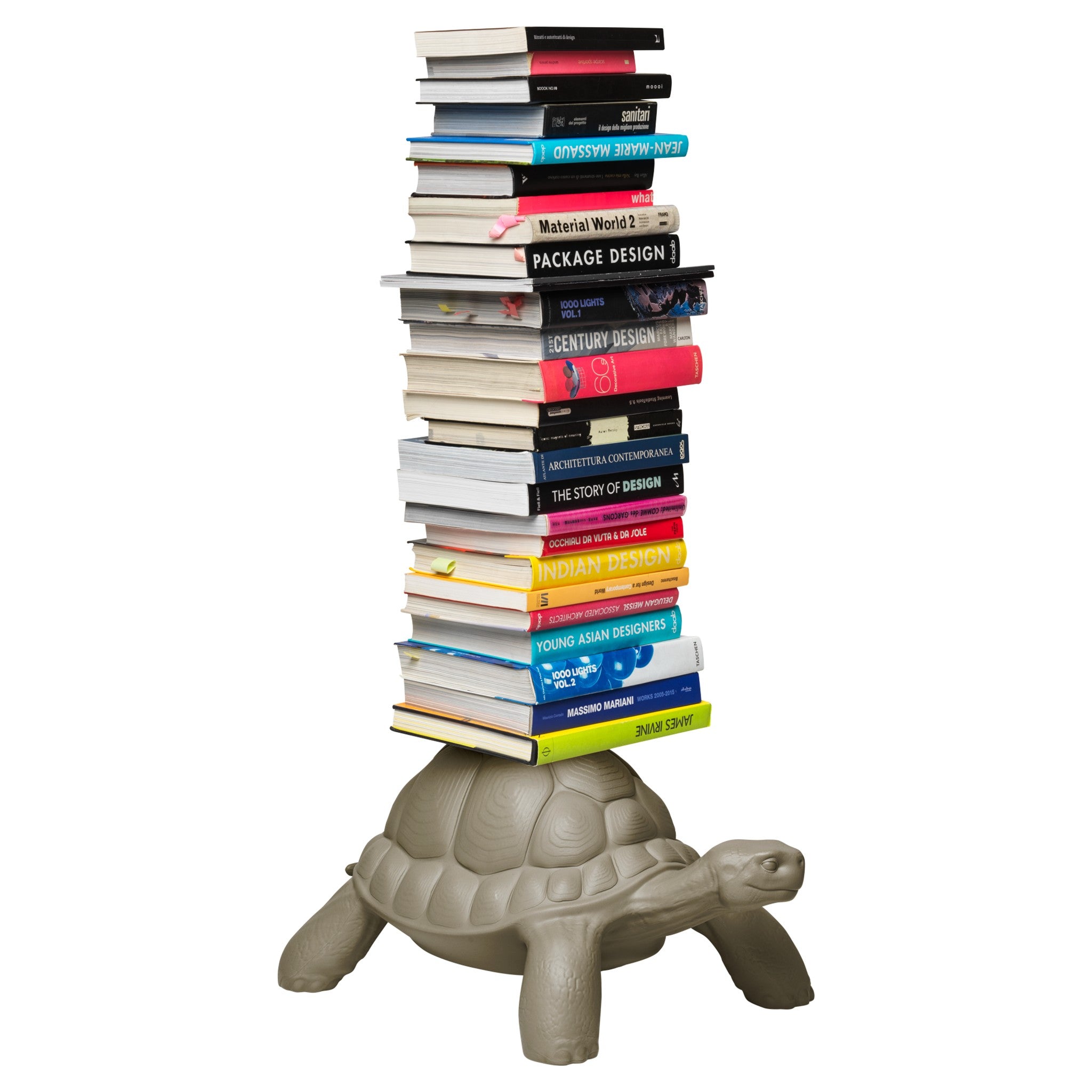 Künstlerisches Bücherregal von Marcantonio in grauer Ausführung von Qeeboo