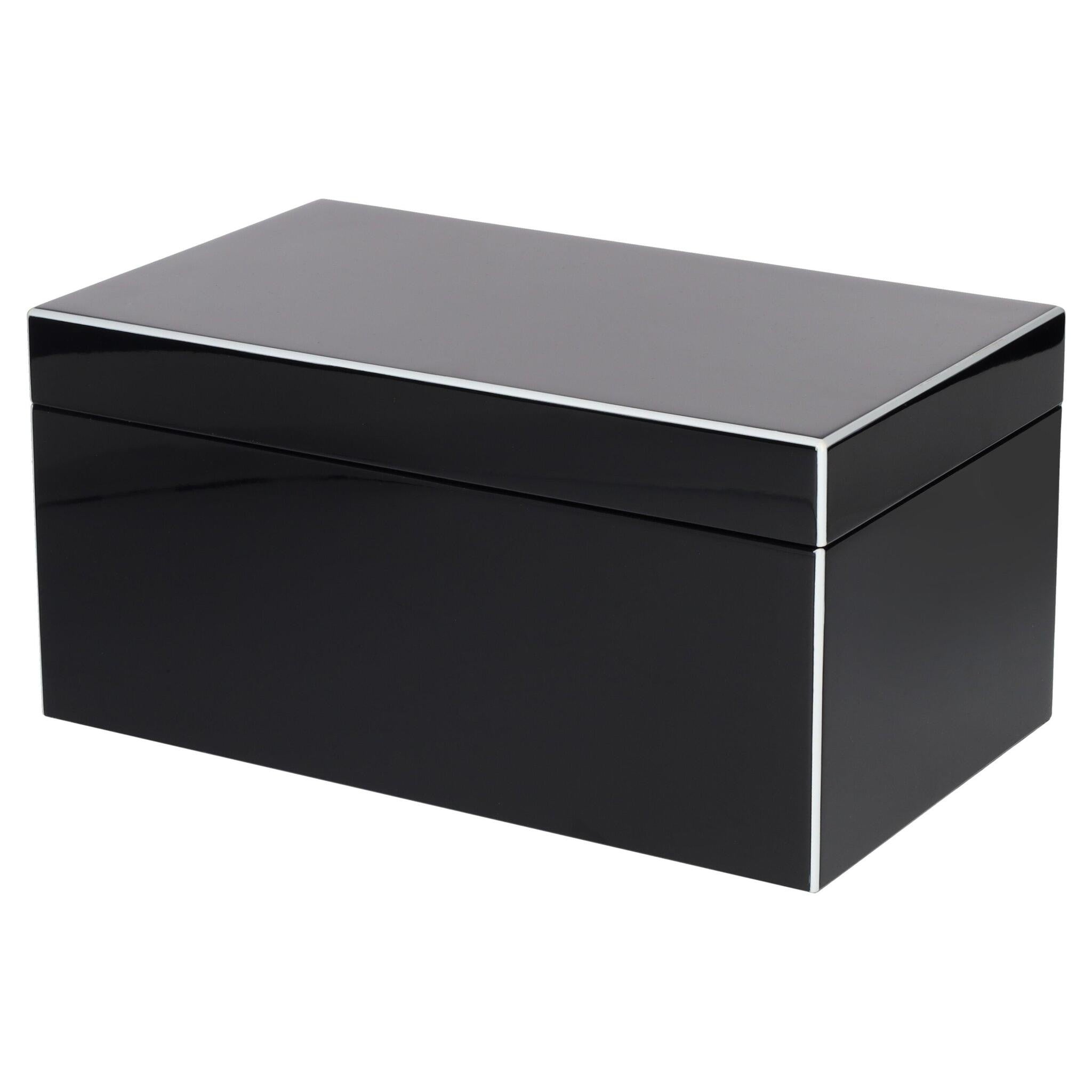 Jewelry box TANG M in black 28x13x17cm
