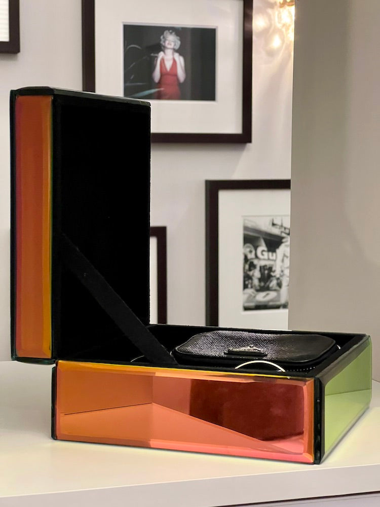 Schmuckbox MIROIR S changierend 16,5x8x16,5cm