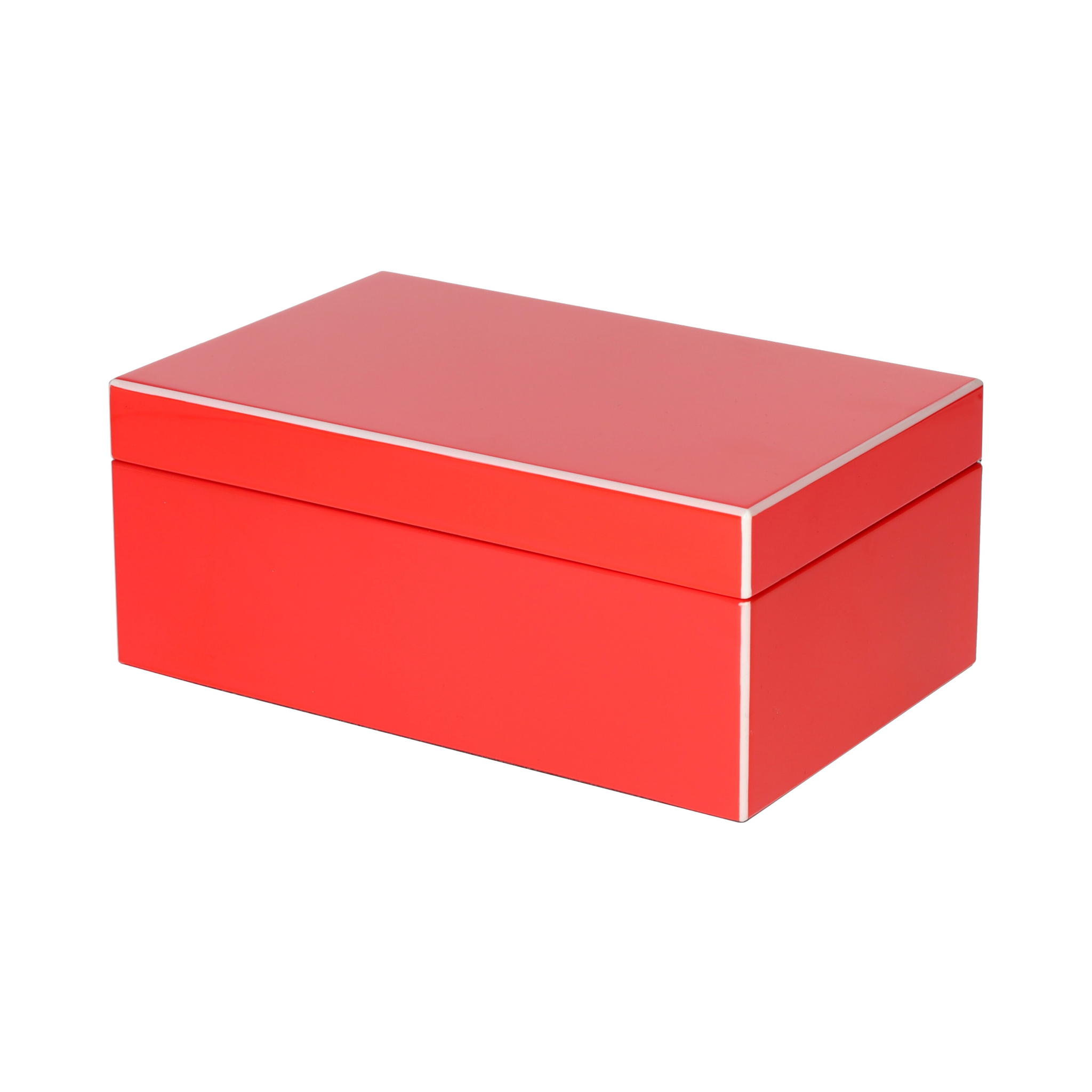 Edle Schmuckbox Tang S in Rot mit kompakter Größe