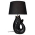 Monsieur Carafon Fisch Lampe L aus Steingut in Schwarz