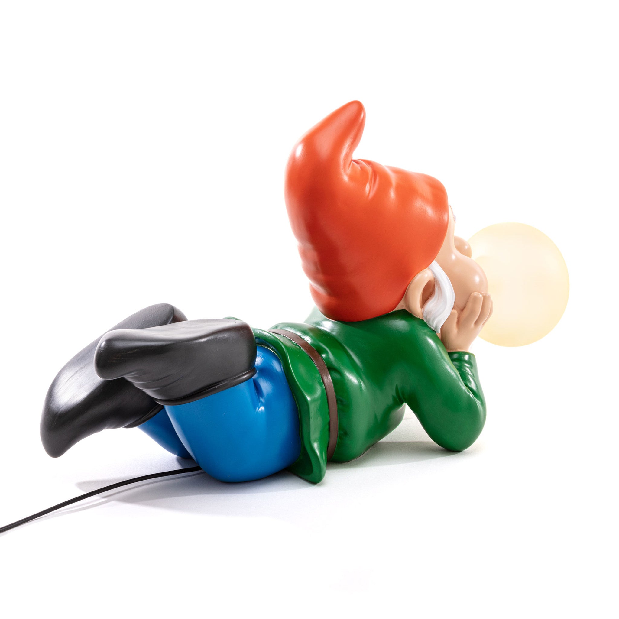 Designer-Tischleuchte in Zwergenform mit verspieltem Lichtdesign