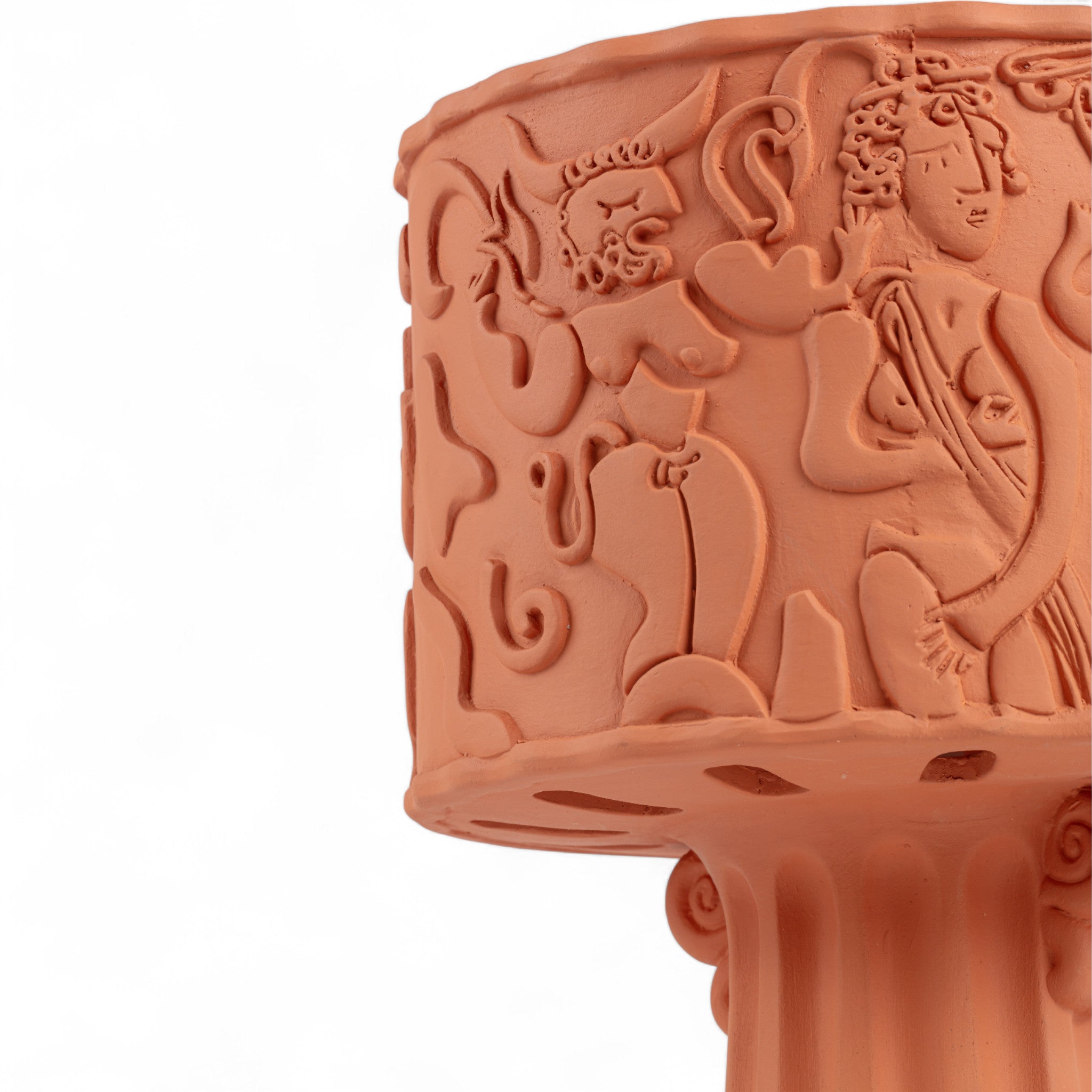 Detailansicht der Terrakotta-Lampe MAGNA GRAECIA von Seletti