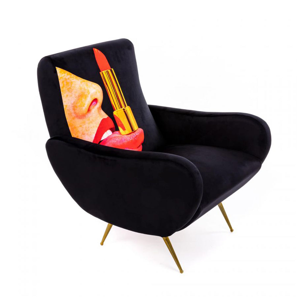 Sessel TONGUE in schwarz von Seletti
