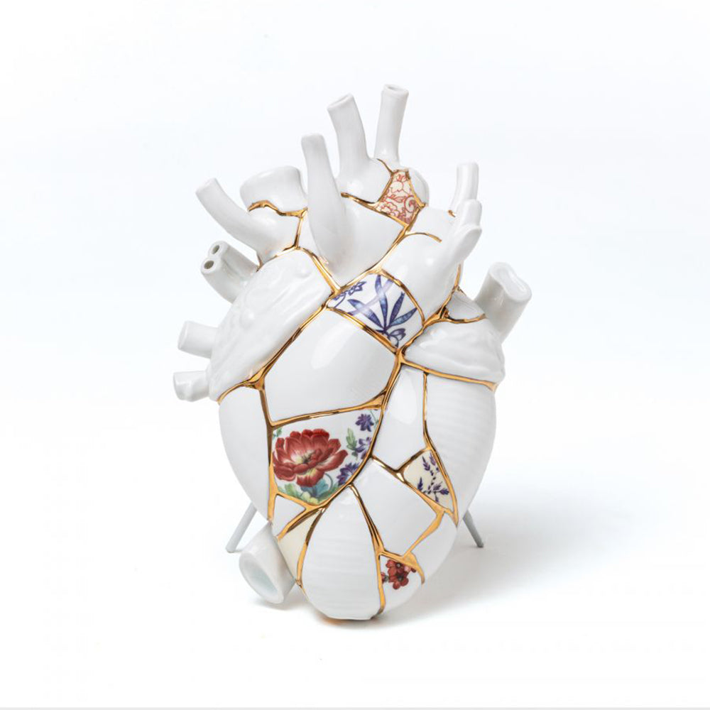 Vase LOVE IN BLOOM Kintsugi von Seletti