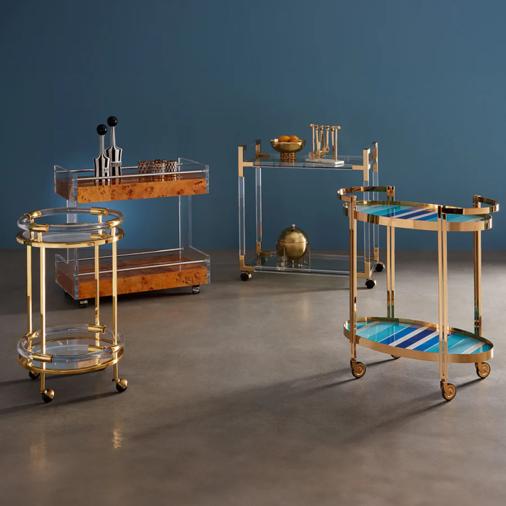 Servierwagen ULTRAMARINE gold
